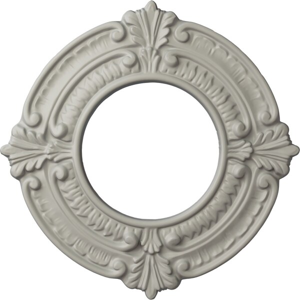 Ekena Millwork Benson Ceiling Medallion (Fits Canopies up to 4 1/8"), 9"OD x 4 1/8"ID x 5/8"P, Pot of Cream CM09BNPCF - main
